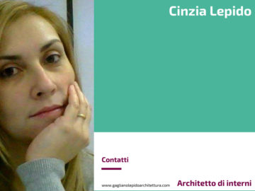 Cinzia Lepido, Architetto di interni