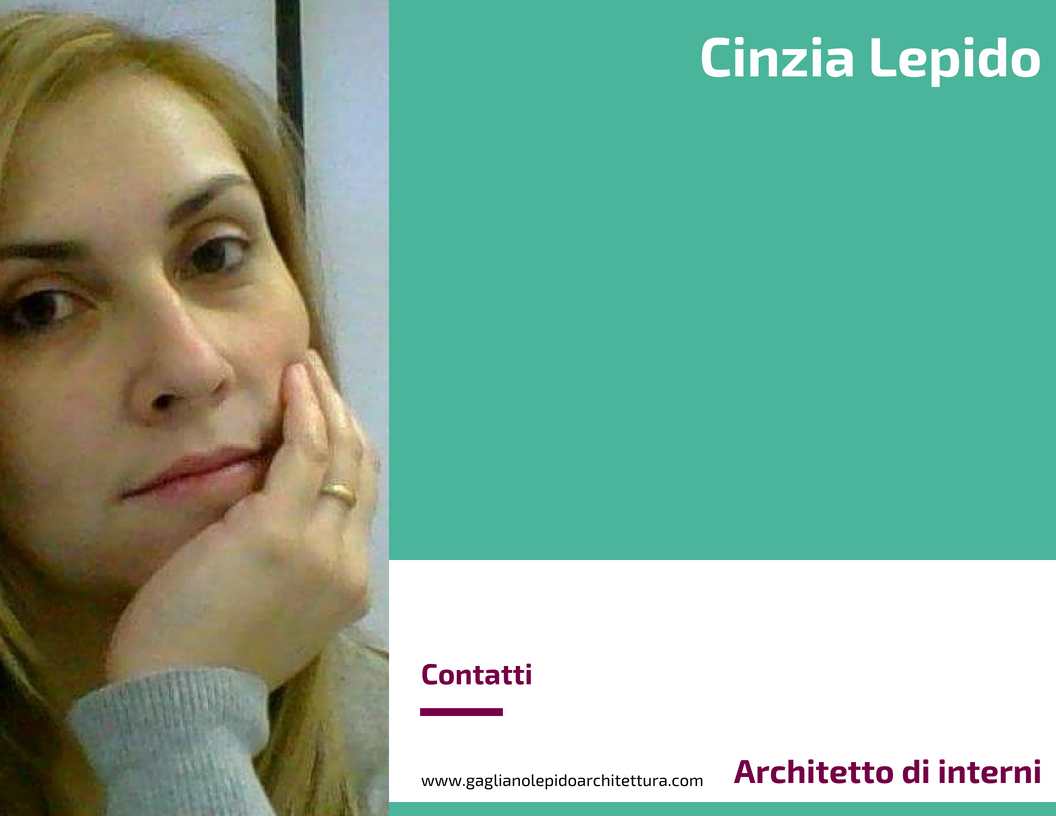 Cinzia Lepido, Architetto di interni