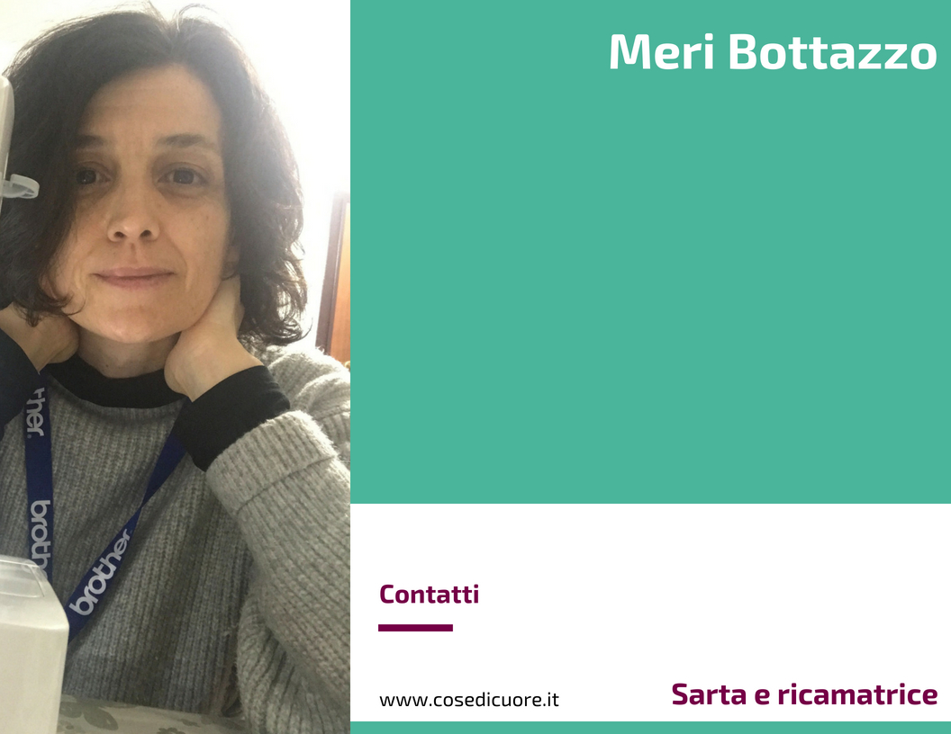 Meri Bottazzo, Sarta e ricamatrice