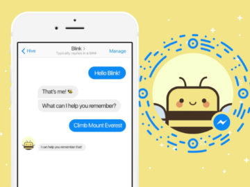 "Blink the bee" ti ricorda quello che devi fare tramite Messanger