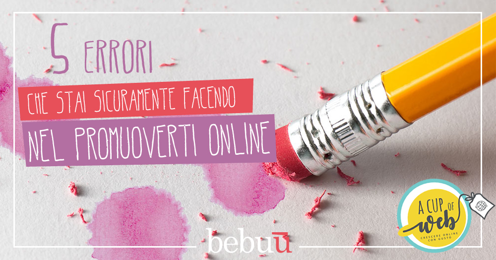 5 errori da non fare sul web