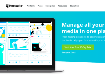 Con Hootsuite puoi gestire tutti i tuoi account social tramite un'unica applicazione. Wow!