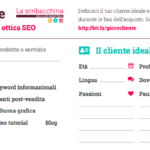 Customer journey map creata da "La Scribacchina"